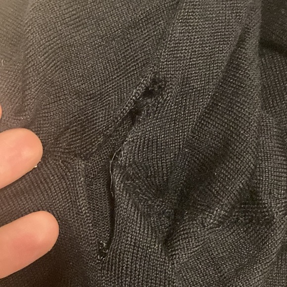 THE VIRIDI-ANNE black wool silk sweater *as is - Picture 7 of 10
